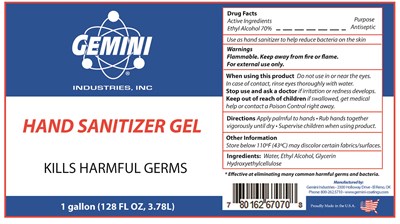 3780 ml label - 3780 ml label